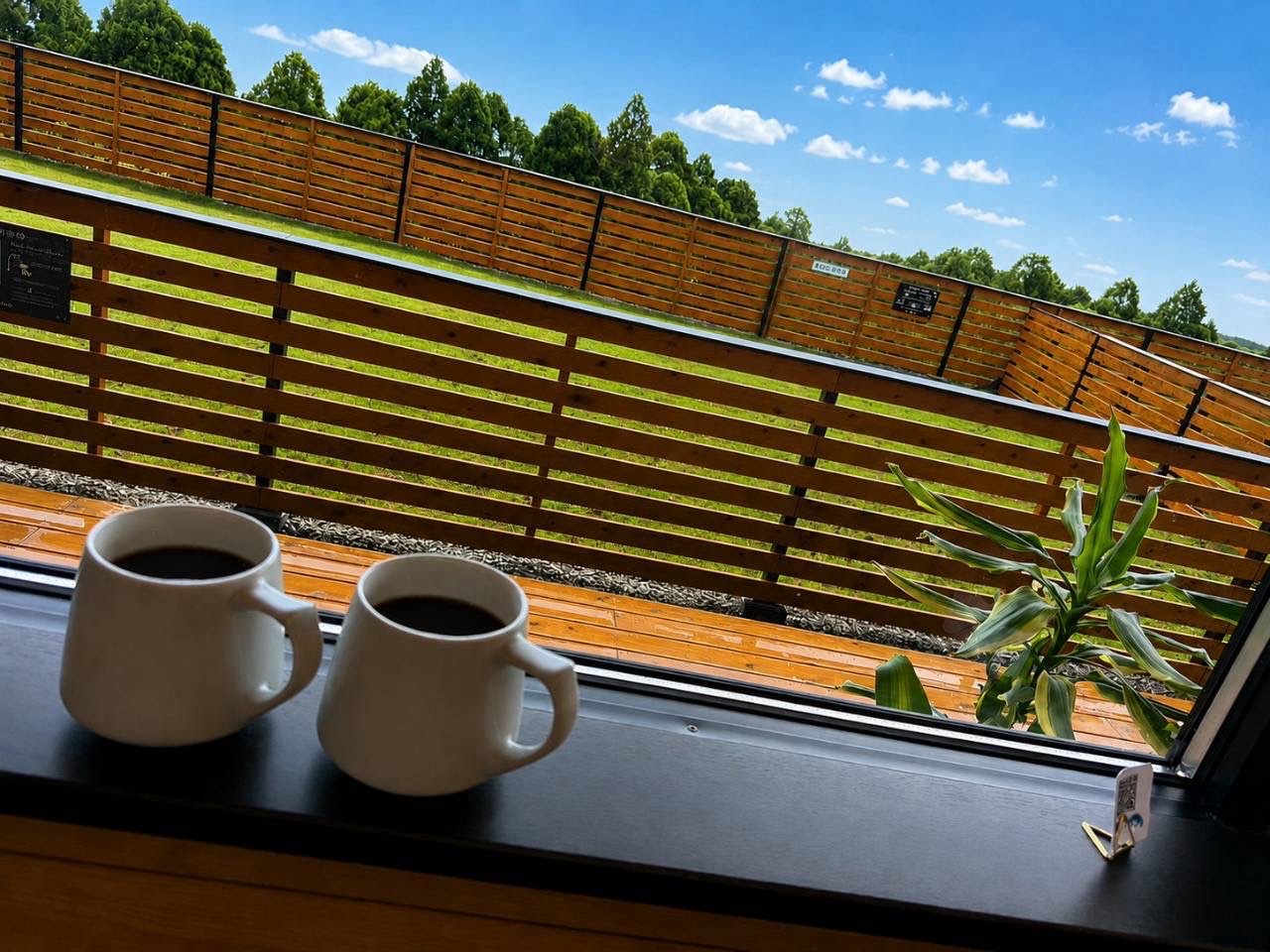 RUTA COFFEEの窓辺で楽しむコーヒー